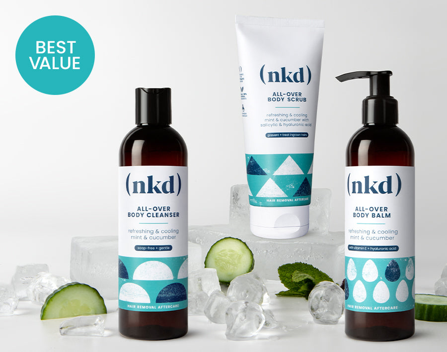 (nkd) Complete Care Aftercare Kit – scrub, cleanser and balm set