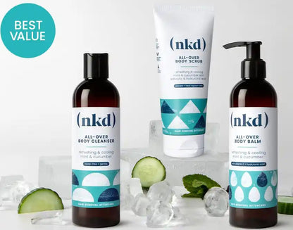 (nkd) Complete Care Aftercare Kit – scrub, cleanser and balm set