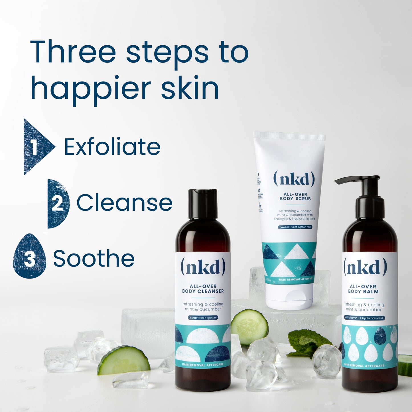 Shaving Aftercare kit duo – exfoliating scrub and soothing balm