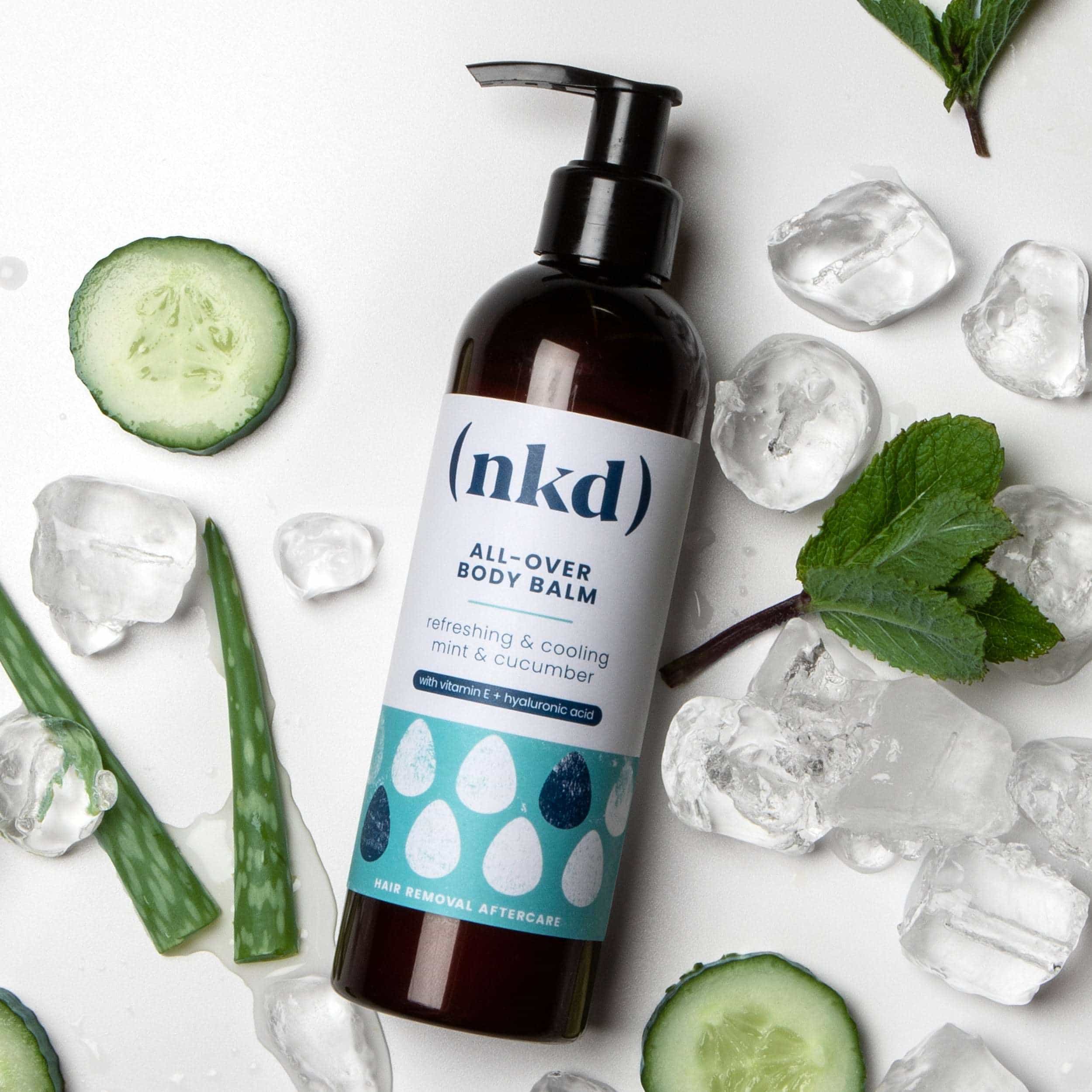 (nkd) All-Over Body Balm bottle – post-wax moisturiser
