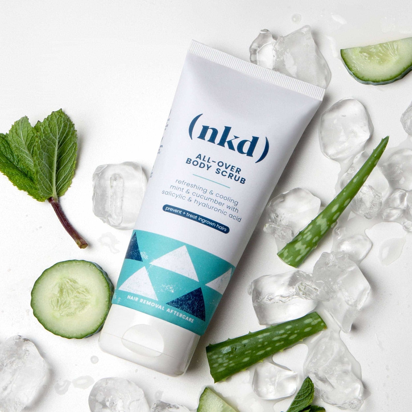 (nkd) All-Over Body Scrub jar – salicylic exfoliator for ingrowns
