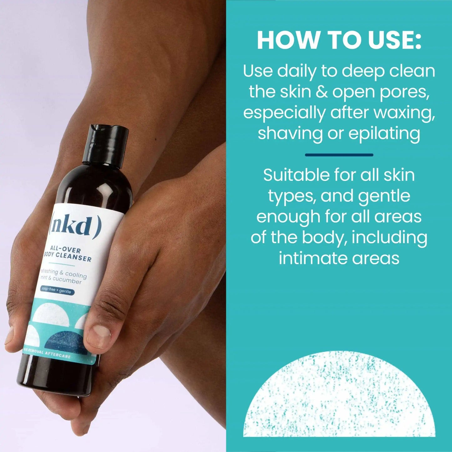 All-Over Body Cleanser – daily wash for post-wax and post-shave care