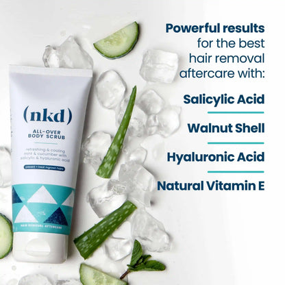 All-Over Body Scrub jar – included in Essential Kit